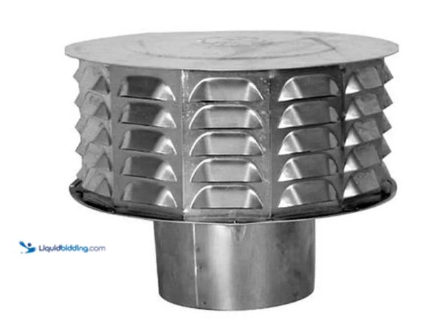 Lot 49-5410326 - Lot of 6. Amerivent 4CWHD 4 Inch Universal Cap Type B Gas Vent Cap 4" Unused