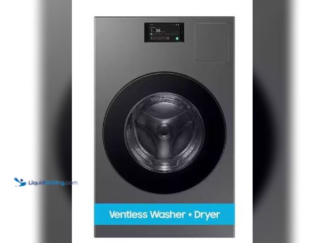 Lot 49-1540780 - Samsung
Bespoke 5.3 cu. ft. Ultra Capacity Ventless Heat Pump All-In-One Washer Dryer Combo with Su...