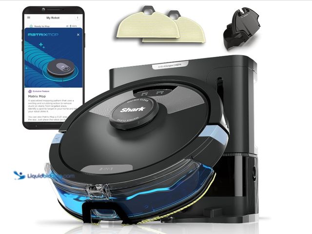 Lot 49-1516220 - Shark Matrix Plus 2in1 Robot Vacuum & Mop with Sonic Mopping, Matrix Clean, Home Mapping, HEPA Bagle...