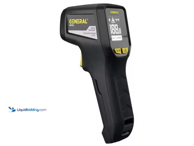 Lot 49-3614638 - General Tools 10:1 Infrared Thermometer with Multi-Spot Laser Targeting for HVAC, Electrical, Automo...