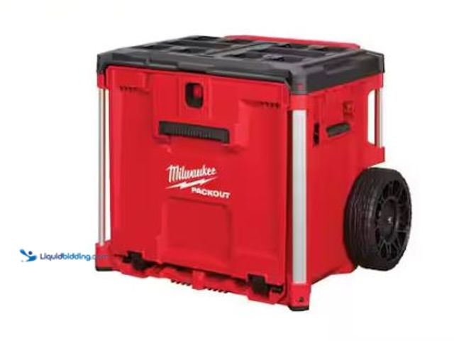Lot 49-1627507 - Milwaukee PACKOUT 19 in. Rolling Drawer Tool Box Model # 48-22-8420, Slightly Used, Has Attachments,...