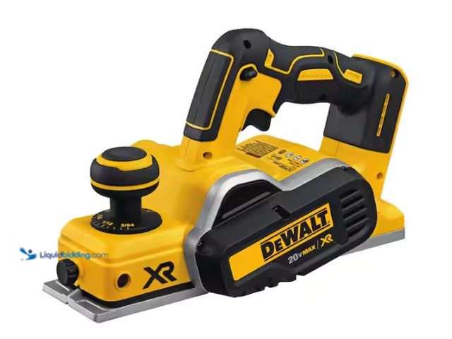Lot 49-5580841 - DEWALT
20V MAX XR Cordless Brushless 3-1/4 in. Planer (Tool Only). Store SKU # 1002194387. Used wit...