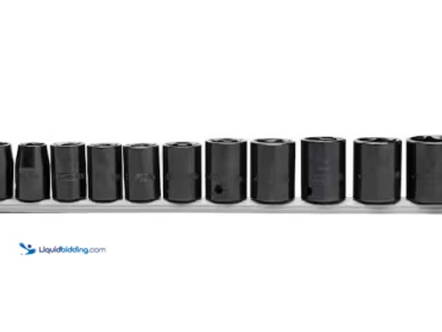 Lot 49-3631424 - Husky 1/2 in. Drive Standard Metric 6-Point Impact Socket Set (11-Piece), Model # H2DIMSM11PC, Unuse...