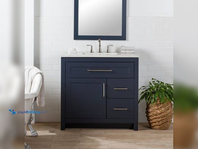 Lot 49-5542705 - Home Decorators Collection
Clady 37 in. Single Sink Deep Blue Bath Vanity with Silver Ash Cultured ...