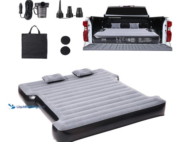 Lot 49-1516343 - VEVOR Truck Bed Air Mattress, for 5.5-5.8 ft Full Size Short Truck Beds, Inflatable Air Mattress Bed...