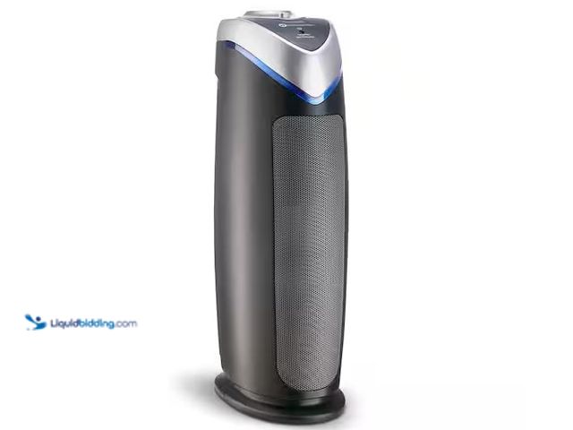 Lot 49-5551949 - GermGuardian
743 sq. ft. HEPA Filter Tower Air Purifier 22 in. in Gray for Home, UV-C, Wildfire Smo...