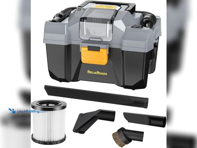 Lot 49-5447847 - 20V Cordless Vacuum Cleaner-Wet/Dry Shop Vac,2.6 Gallon Capacity,Compatible with DeWALT Batteries (B...