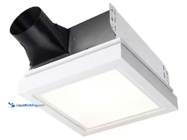 Lot 49-1623549 - Broan-NuTone Roomside Series, Decorative, White Trim, 110 CFM, Roomside Ceiling Bathroom Exhaust Fan...