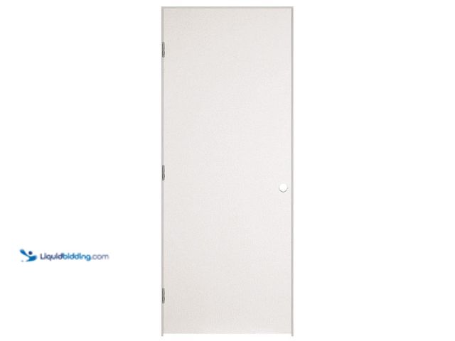 Lot 49-5447759 - Masonite 32 in. x 80 in. No Panel Right-Handed Primed Composite Hollow Core Single Prehung Interior ...