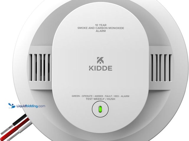 Lot 49-5544590 - Kidde 10-Year Battery & Hardwired Combination Smoke and Carbon Monoxide Detector, Interconnectable, ...
