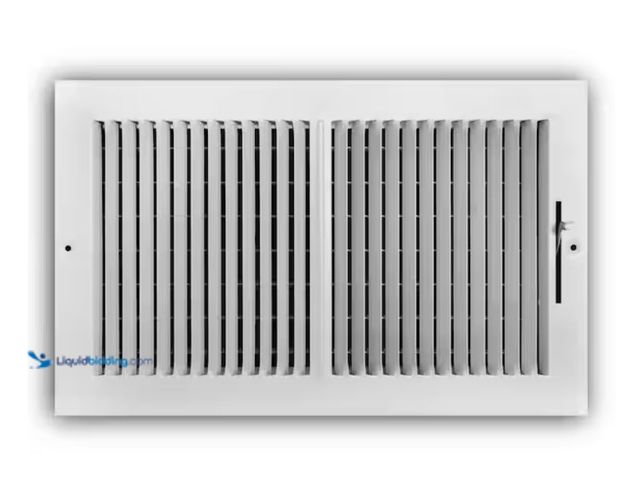 Lot 49-3614876 - Lot of (6) Everbilt 14 in. x 8 in. 2-Way Steel Wall/Ceiling Register in White, Model # E102M14X08, U...