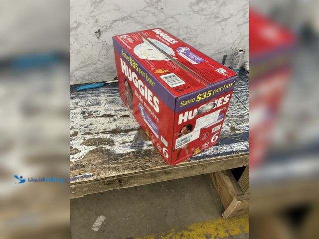 Lot 49-5581905 - Huggies Little Movers Diapers Size 6 Over 35 lbs 120 Diapers Model # 3000000000005592247 New