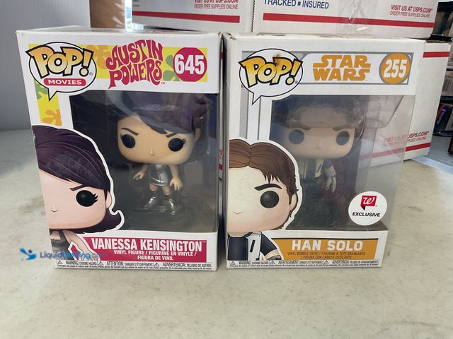 Lot 49-3503525 - Other LOT OF 2 FUNKO POP FIGURES INCLUDING VANESSA KENSINGTON #645 AND HAN SOLO #255 IN ORIGINAL BOX...