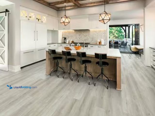 Lot 49-1569059 - Approx. 309 Sq. Ft. of Home Decorators Collection Coral Cove Hickory 12 MIL x 7 in. W x 48 in. L Wat...