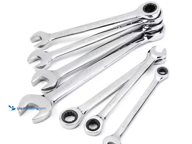 Lot 49-1567867 - (7-Piece) Husky Ratcheting MM Combination Wrench Set, Includes 7 metric combination ratcheting wrenc...