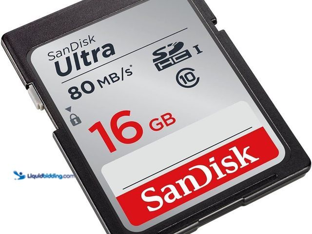 Lot 49-1575498 - Lot of (60) SanDisk Ultra 16GB Class 10 SDHC UHS-I Memory Card up to 80MB/s (SDSDUNC-016G-GN6IN), Mo...