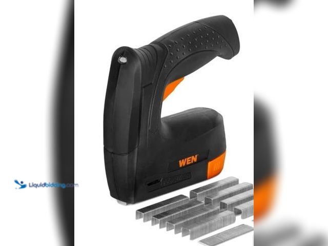 Lot 49-2004630 - WEN 4V Max Cordless 2-in-1 5/8-Inch Brad Nailer and T50 Crown Stapler with USB Charger, Model #49180...