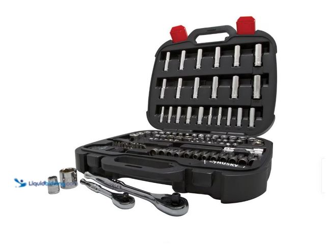 Lot 49-1577196 - Husky Mechanics Tool Set (111-Piece), Model # H111MTSC, Used, Rusted, Missing pieces.   Ref#SB0120