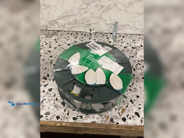 Lot 49-5460887 - Home Accents Holiday 100 Count Warm White Faceted C9 LED Lights 65ft. Item is Unused