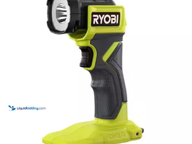 Lot 49-1575749 - Lot of (2) RYOBI ONE+ 18V Cordless LED Light (Tool Only), Model # PCL660B, Slightly used, Powers on ...