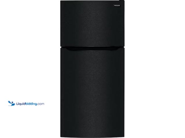 Lot 49-1548581 - Frigidaire 18.3 cu. ft. Top Freezer Refrigerator in Black, Energy Star, Garage Ready. Model # FFHT18...