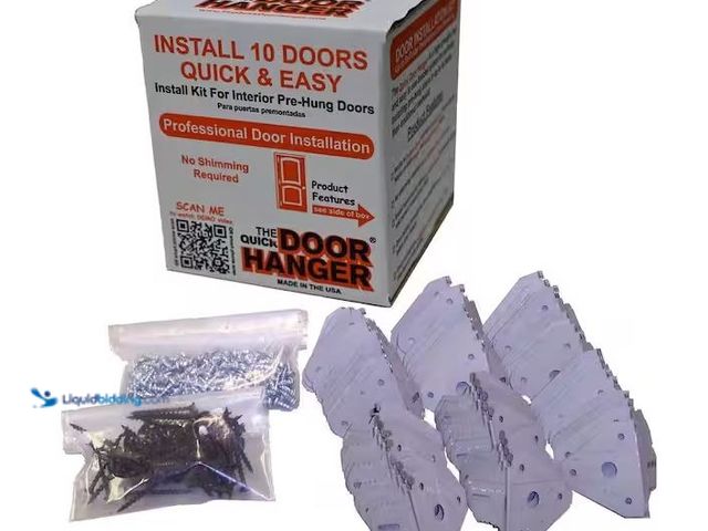 Lot 49-1576541 - Quick Door Hanger Door Install Kit (10-Pack) Model # 202, Unused, Has Attachments  Ref#BINHD0130
