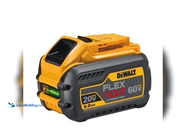 Lot 49-3564827 - DEWALT FLEXVOLT 20V/60V MAX Lithium-Ion 9.0Ah Battery. Model # DCB609.Unused
