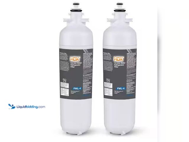 Lot 49-5573337 - HDX
FML-4 LG LT800P Premium Refrigerator Water Filter Replacement (2 Pack), Unused