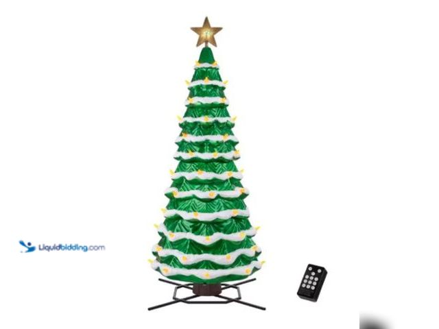 Lot 49-1544246 - 8.5 ft. Giant-Sized Color Changing LED Tree, Model # 24SV23800, Unused, Factory packed.  Ref#HOL1114