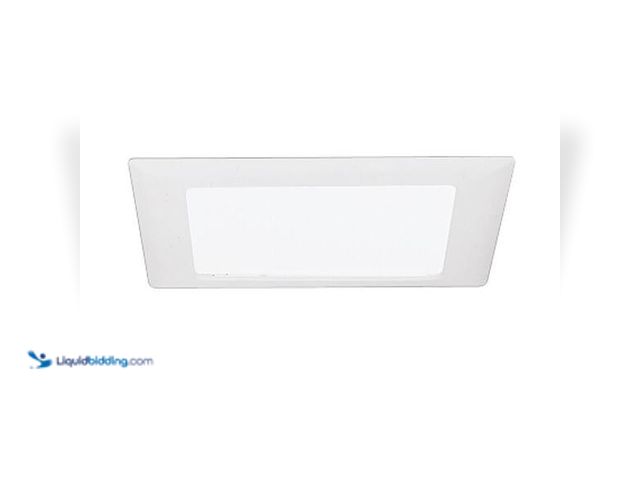 Lot 49-3564321 - HALO
9 in. White Recessed Ceiling Light Square Trim with Glass Albalite Lens Unused