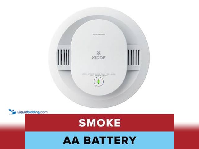 Lot 49-3564962 - Kidde Battery Powered Smoke Detector with Photoelectric Sensor, 20SDR. Model # 21031447. unused
