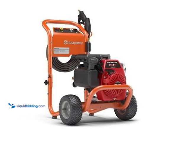 Lot 49-5542428 - Husqvarna 3200 PSI Gas Powered Pressure Washer, Used with attachments I145and scuffs
