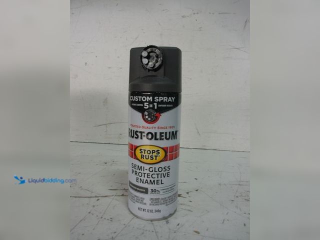 Lot 49-1629054 - Lot of (6) Stops Rust Custom Spray 5-in-1 Spray Paint, Gloss Leather Brown, 12 Oz., Model #376892, U...