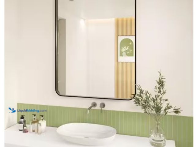 Lot 49-2004693 - ORGANNICE 48 in. W x 36 in. H Rectangular Aluminum Framed Wall Bathroom Vanity Wall Mount Mirror in ...