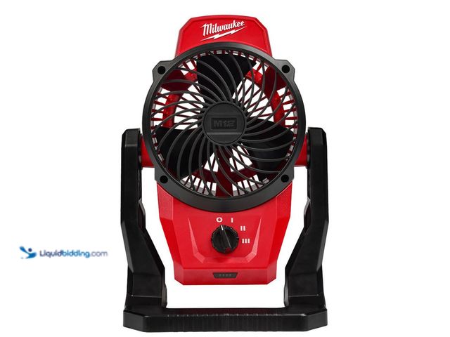 Lot 49-2000317 - Milwaukee M12 12-Volt Lithium-Ion Cordless Jobsite Fan (Tool-Only), Model # 0820-20, New, No battery...