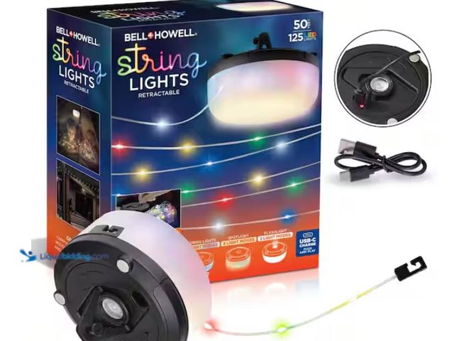 Lot 49-1578197 - Lot of (2) Bell + Howell 125-Light 50 ft. Indoor/Outdoor Battery Operated Rechargeable Color Changin...