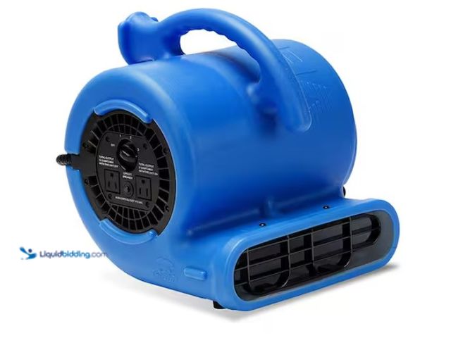 Lot 49-1538927 - B-Air
1/4 HP Air Mover Blower Fan for Water Damage Restoration Carpet Dryer Floor Home and Plumbing...