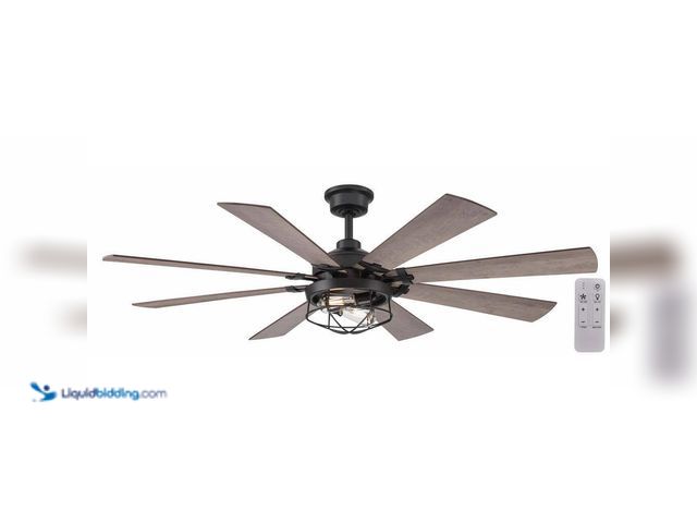 Lot 49-3520150 - Hampton Bay
Southbourne 60 in. LED Indoor Matte Black Ceiling Fan with Light and Remote Control Inc...