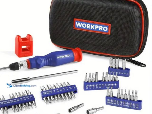Lot 49-1816680 - New WORKPRO 69pcs Precision Screwdriver Set with Quick-Change Bit Holder