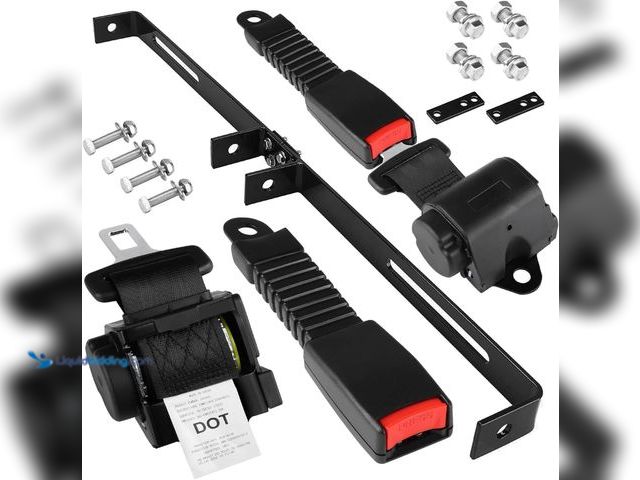 Lot 49-5452195 - MOSNAI 61 Inch DOT Golf Car Seat Belt Kit for EZGO TXT Club Car DS Yamaha, Not Fit EZGO RXV, Club Ca...