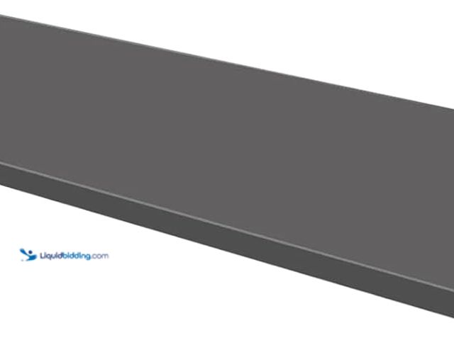 Lot 49-5486457 - HOMSPARK Sheds/Cabinets Fit Only, 1-Piece Metal Laminate Shelving with 4 Screws. Only Suitable for H...