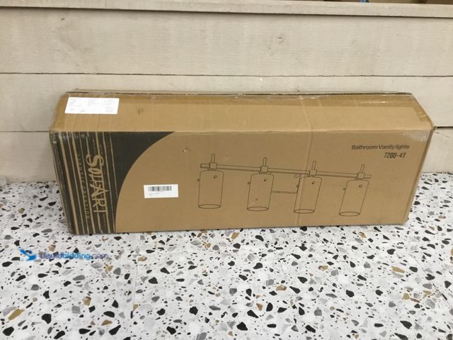 Lot 49-5410698 - SOLFART Farmhouse Brass Bathroom Vanity Lights fixtures Over Mirror Vintage Bathroom Lighting Wall S...