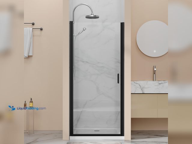 Lot 49-1630659 - 34in x 72in Single Swing Open Shower Door, New, Factory Banded  Ref#WM0730