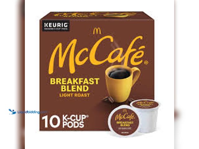 Lot 49-5438298 - McCafe Breakfast Blend, Single Serve Coffee Keurig K-Cup Pods, Light Roast, 10 ct. Unused  03/30/202...