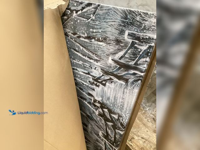 Lot 49-5454279 - Winter Landscape Painting for bedroom or office 24x48 inch. Item is New.