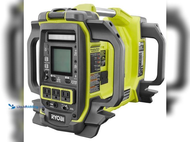 Lot 49-2021730 - RYOBI 40V 1800-Watt Portable Battery Inverter Power Station and 4-Port Charger (Tool Only). Model # ...