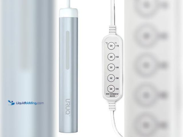 Lot 49-3528146 - Small Aquarium Fish Tank Heater: URUQ 25W Submersible Aquarium Heater Adjustable Temperature Ultra-L...