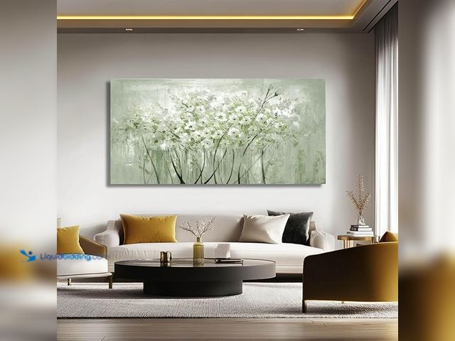 Lot 49-3462998 - MLART99 Summer Flower Wall Art 24"x48" Prints Floral Canvas Art Gold Foil Nature Art Botanical Wall ...