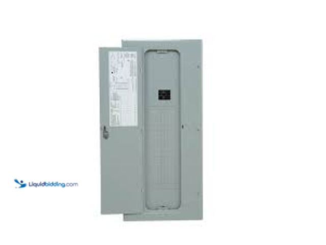 Lot 49-5436183 - GE PowerMark Gold 100 Amp 32-Space 32-Circuit Indoor Main Breaker Circuit Breaker Panel. Model # TM3...