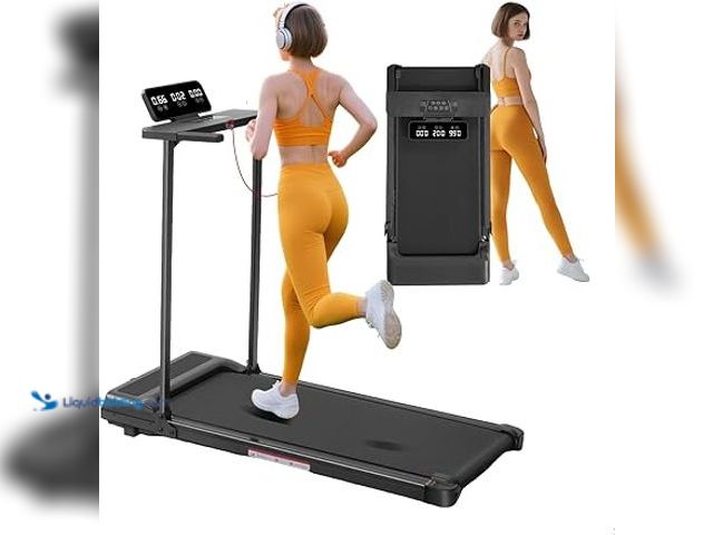 Lot 49-5483336 - Walking Pad with Handle Bar and Incline, 3.0HP Portable Compact Walking Pads Treadmills with Handles...
